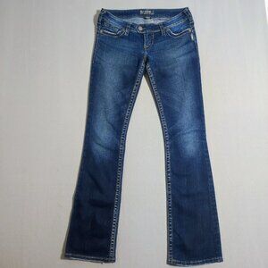 Silver Jeans Tuesday 16 1/2 low-rise slim bootcut women's sz W28/L33 indigo blue